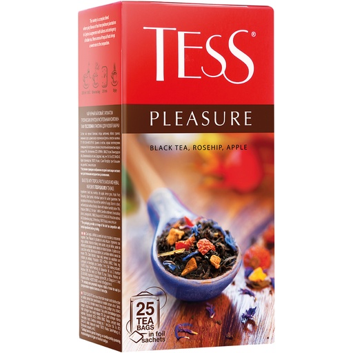 Zwarte thee "TESS Pleasure" met appel en rozenbottel