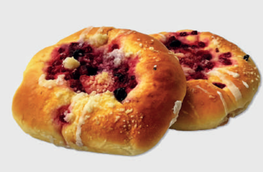 Gebak met fruit 100g