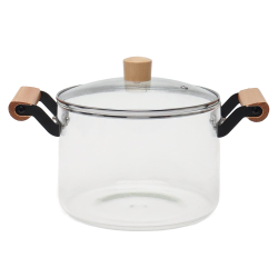 Kookpan van glas 4,5l met deksel