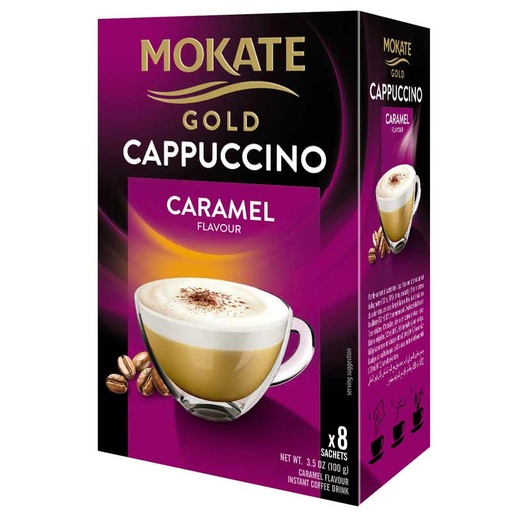 Mokate gold cappuccino met karamel smaak