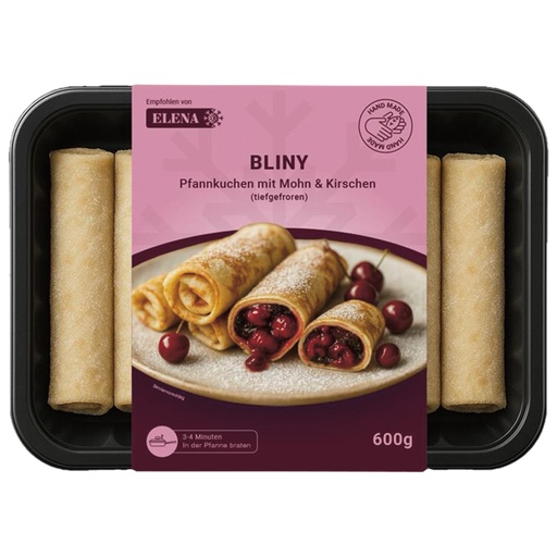 Pannenkoekjes met maanzaad en kersen