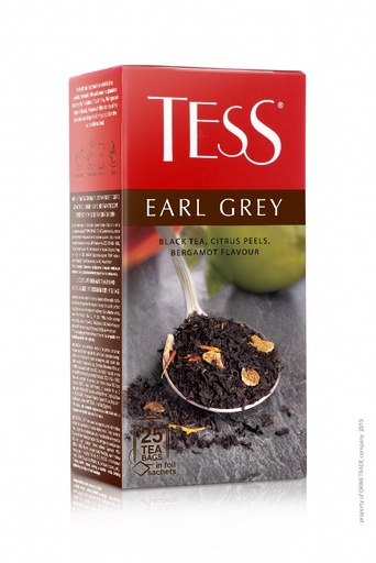 Zwarte Thee "Tess Earl Grey", gearomatiseerd – Bergamot, in theezakjes