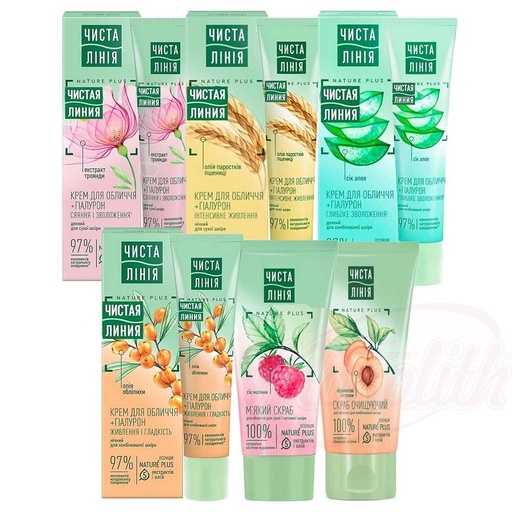 Gezichtscrub, verschillende soorten