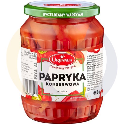 Urbanek Ingelegde Paprika 680 g