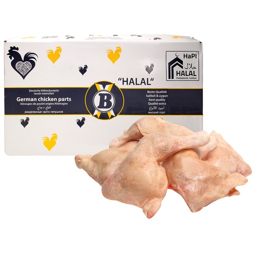 Kippenpoten met rugstuk, diepgevroren, ongekalibreerd Halal