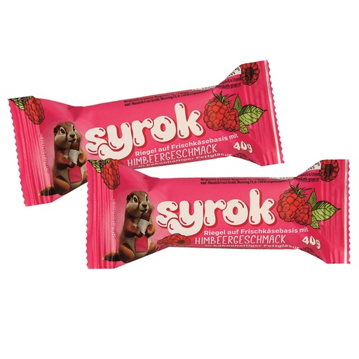 Reep op basis van roomkaas met frambozensmaak, in cacao-vetg