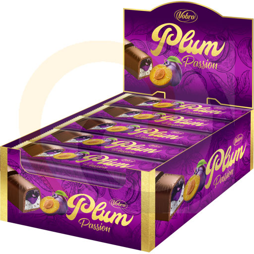 Plum Passion reep 38,5g/24 stuks Vobro