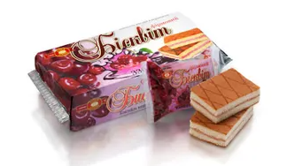 Sponge cake kersencrème 330g