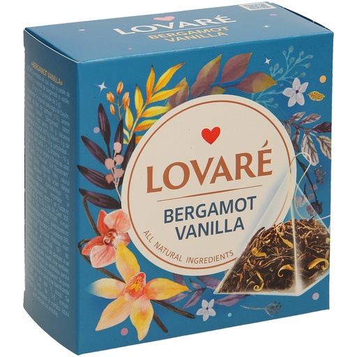 Lovare-Bergamot Vanille – Gearomatiseerde Zwarte Thee met Si