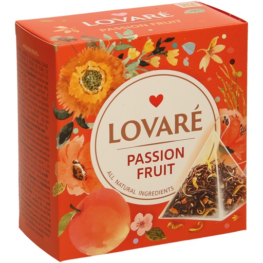 Lovare Passievrucht - Geparfumeerde Zwarte Thee met Fruit, M