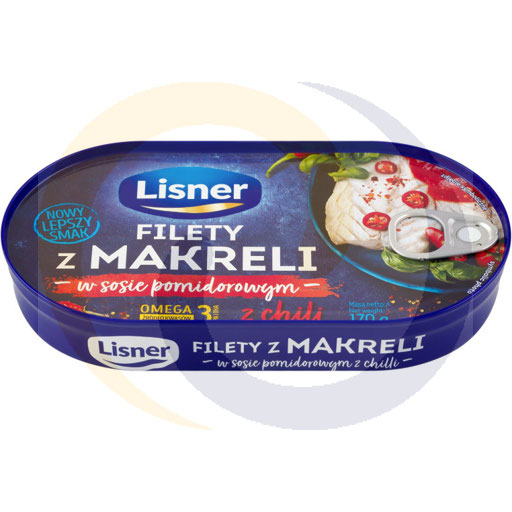 Makreelfilets in tomatenroom met chili 170g Lisner