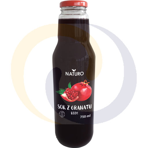 Granaatappelsap 100% glas 750ml / 6st Polbioeco