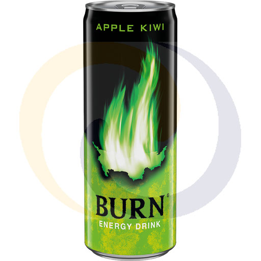 Energiedrank Burn Appel Kiwi 0,25l/12s DRS Coca-Cola