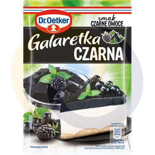 Zwarte fruitgelei 70g/25st Dr. Oetker