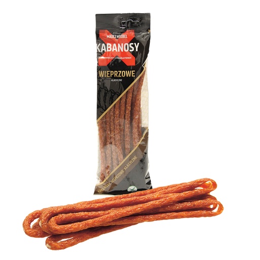 Gerookte kookworst, gemiddeld grof, gedroogd, Pools