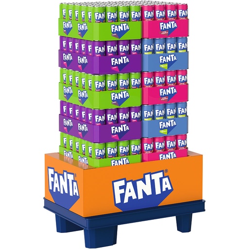 Mix Display - Verfrissingsdrank Fanta, 4 varianten, 240 blik