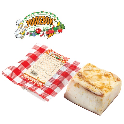 "POGREBOK" Сало свиное солёное, с чесноком