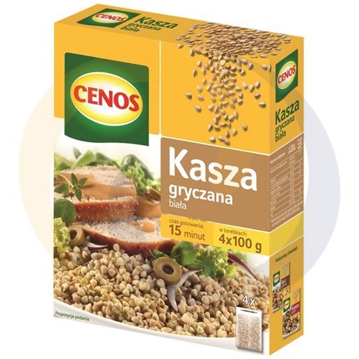 Cenos Witte Boekweitgrutten 400 g (4 Zakjes)
