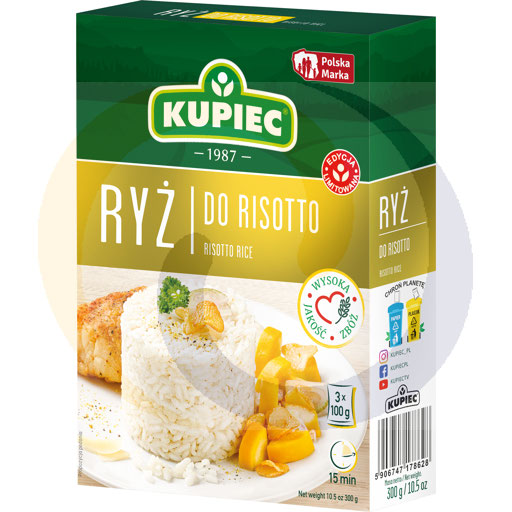 Risotto rijst zakjes 3*100g/12 stuks Kupiec