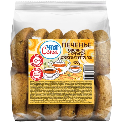 MOJA SEMJA Печеньe овсяное с курагой 3,6%