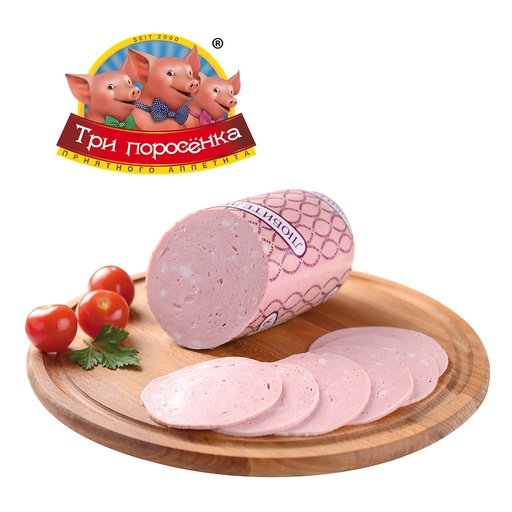 Worst "Ljubitelskaja" simpel met spek, drinkwater en aardapp