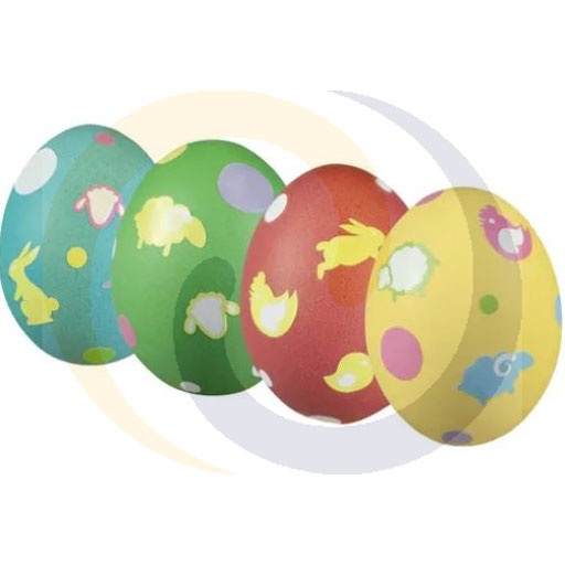 Paasei versier set, 4 kleuren, stickers / 20 stuks.