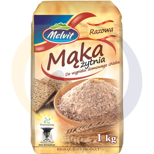 Цельнозерновая ржаная мука 1,0 кг/5 шт Melvit