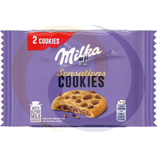 Milka Sens.choco binnenin koekjes 52g/24st Mondelez