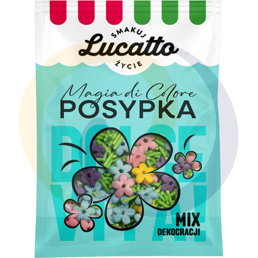 Lucatto decoratieve sprinkels mix bloemen 30g/20st Emix