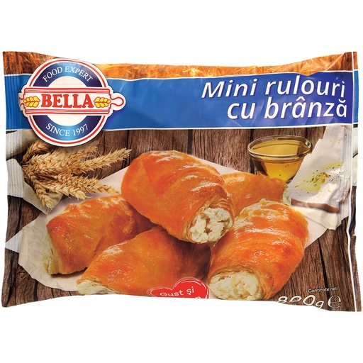 Mini-filorolletjes met vulling van kaas, diepgevroren