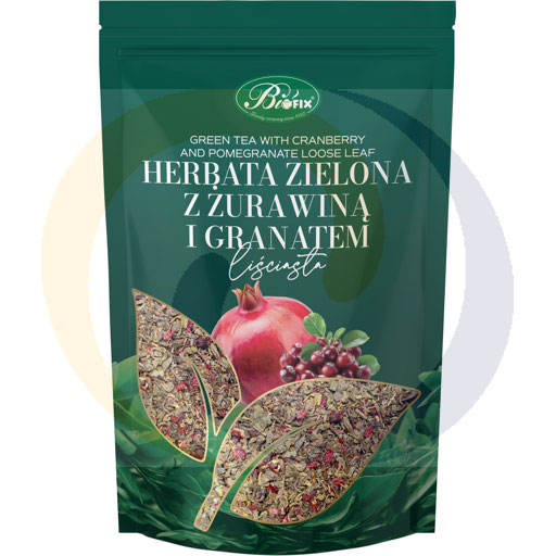 Groene thee cranberry granaatappel 100g/10 stuks Bifix