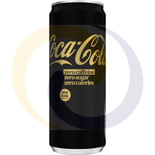 Газированный напиток. Coca-Cola Zero Zero банка 0,33л/24шт Coca-Cola
