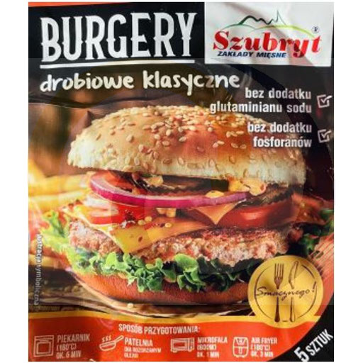 Klassieke kipburgers 350g Szubryt
