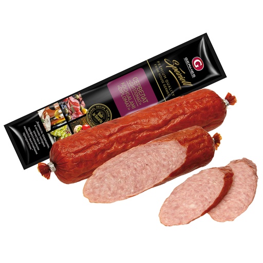 Kooksalami "Servelat Diplomat", heet gerookt