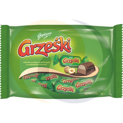 Конфеты с арахисом Grześki 1,0 кг / 4 шт. Jutrzenka