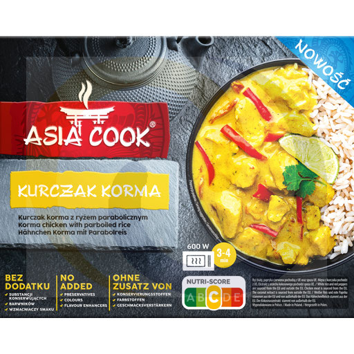 Kip Asia korma met rijst 400g/5st U Jędruśa