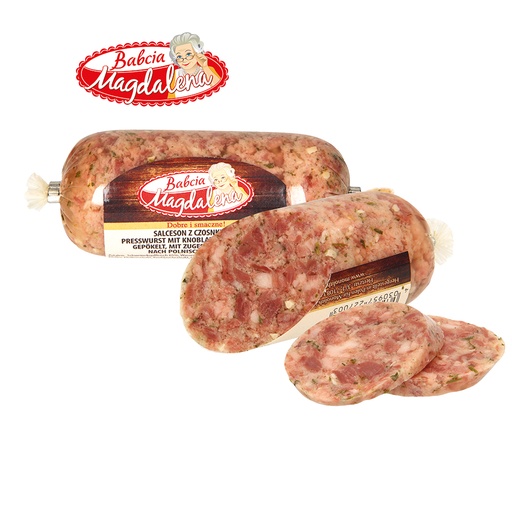 Persworst met knoflook, snijdbaar, gezouten