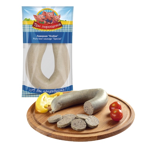 Leverworst volgens Russisch recept, snijvaste kookworst "Liv