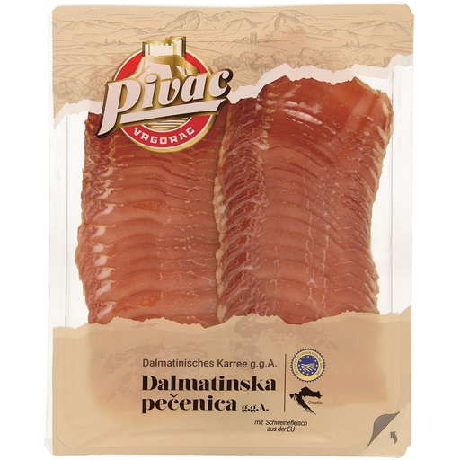 Dalmatins eetwaar, gezouten, gerookt, luchtgedroogd