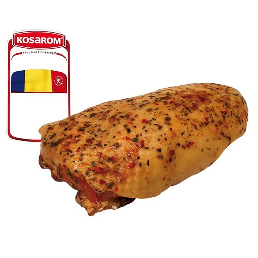 Slaninuta taraneasca varkenswangen gekookt en gerookt