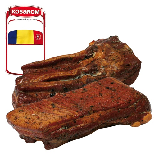 Varkensbuik "Piept de porc afumat" gekookt, gezout, gerookt