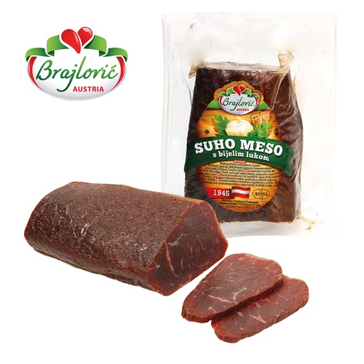 Rundvlees gerookt "Sucho meso" met knoflook