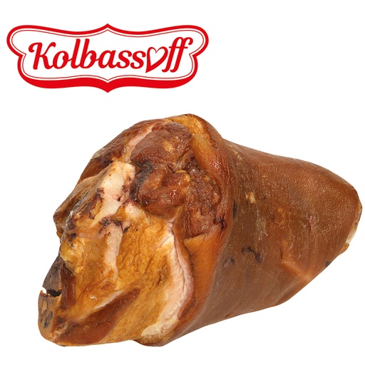 Voorkant varkensschenkel, gezouten, gekookt en gerookt