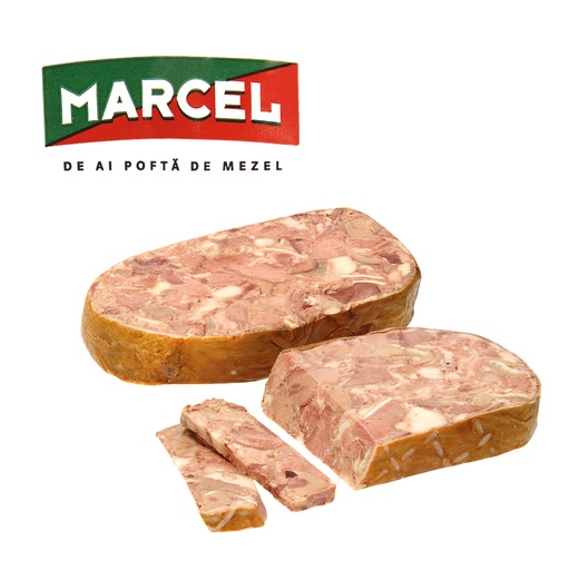 Зельц из мяса свинины и ливера, в желе, копченый