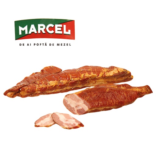 Varkensribben "Scarita piept", gezouten, gekookt en gerookt