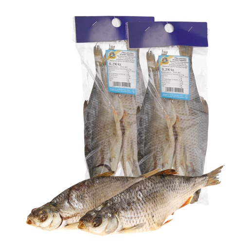 Вяленая плотва, потрошеная