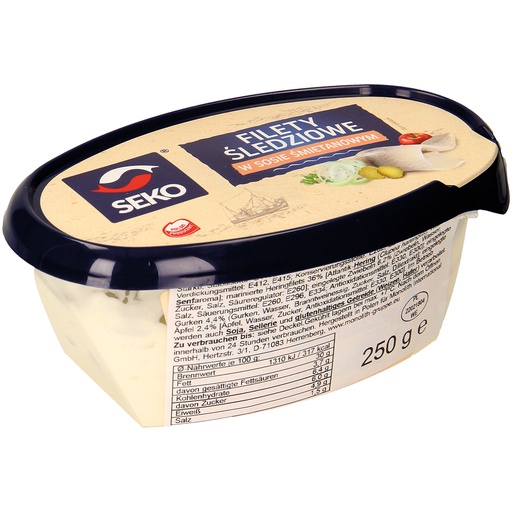 Seko haringfilets in roomsaus