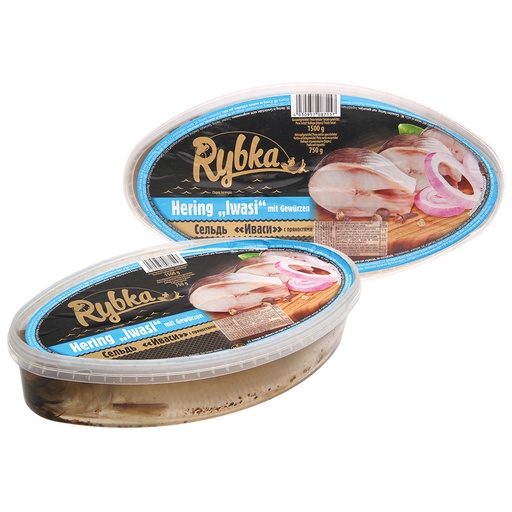 Haring (Clupea harengus) in kruidensap, niet schoongemaakt