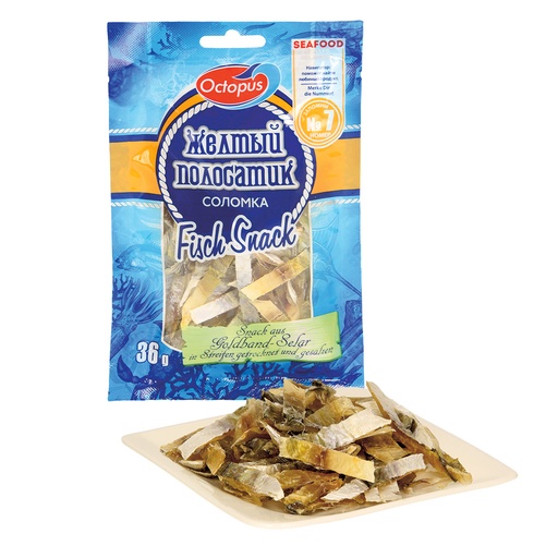 Snack van goldband-salar-filets, gedroogd en gezouten in ree