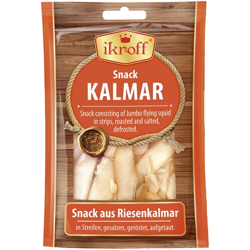 Закуска из кальмара соломкой, соленая, поджаренная, разморож